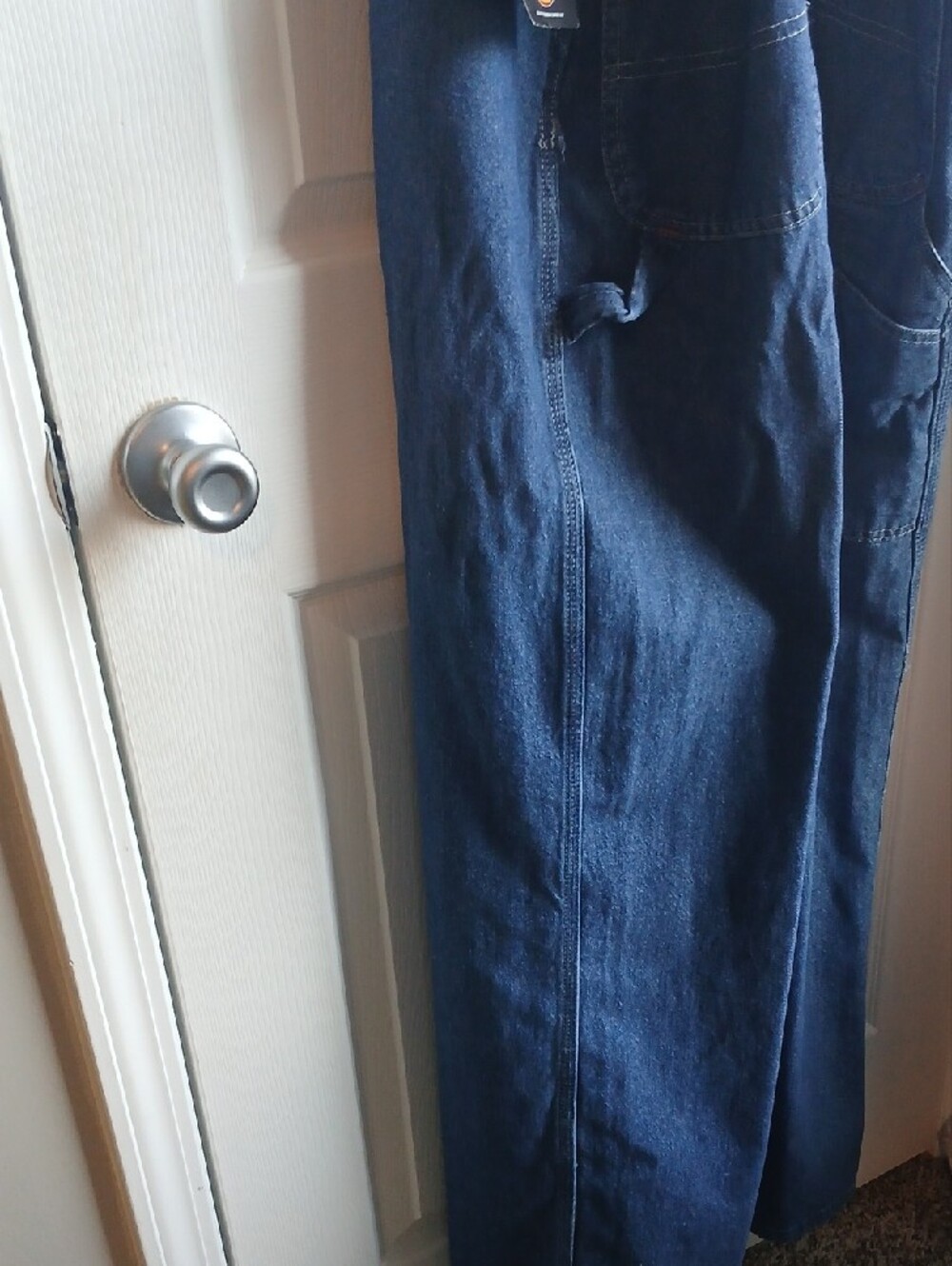 NWT Dickies Dark Blue Denim Work Overalls - Picture 7 of 7